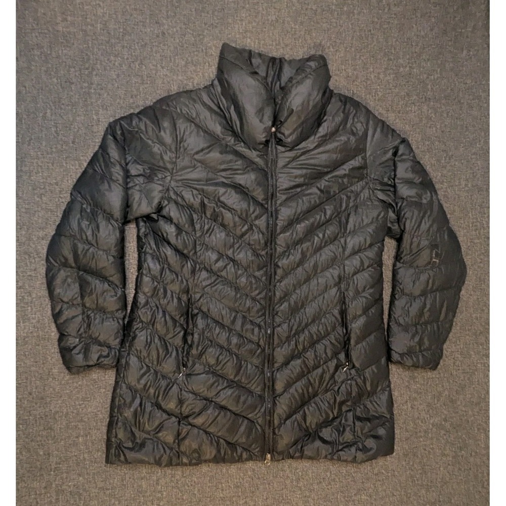 Eddieโ Bauer Down Puffer Jacket Women's XL Quilted Goose Insulated Coat EB 650